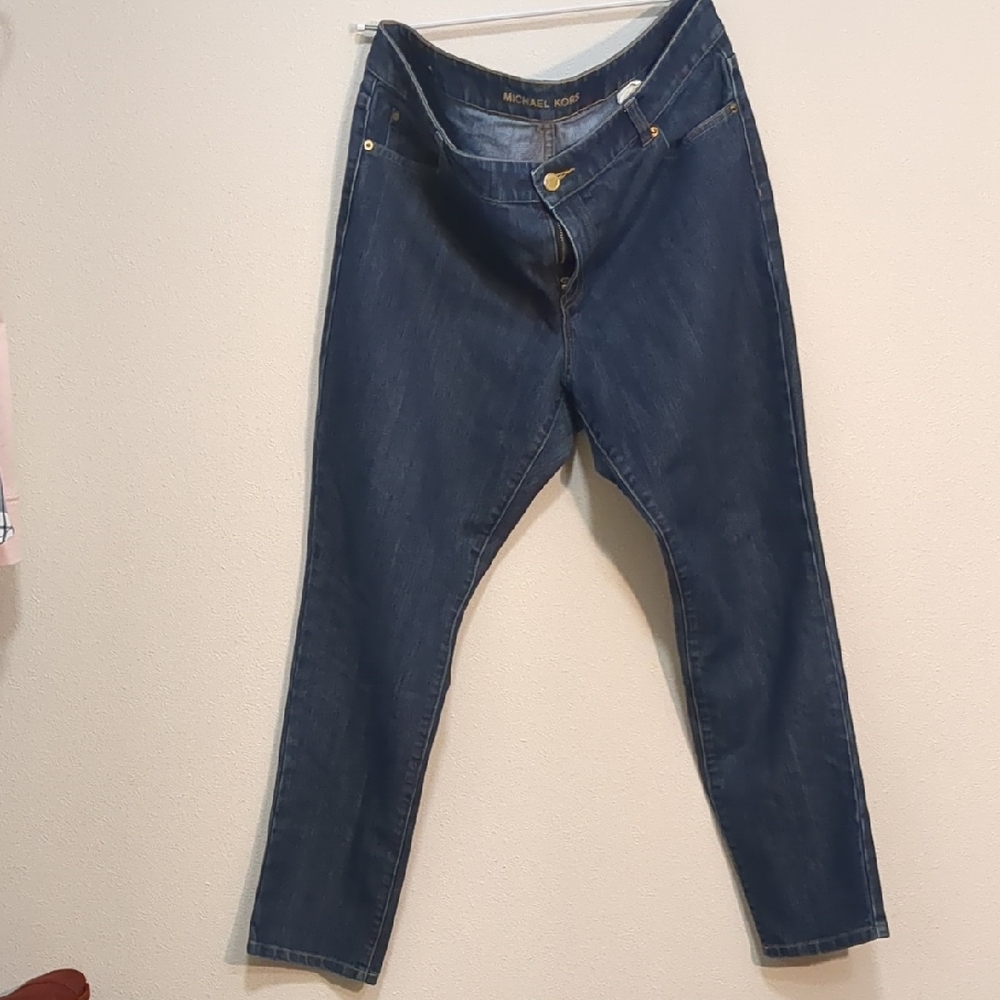 Michael Kors Women's Dark Blue Skinny Jeans